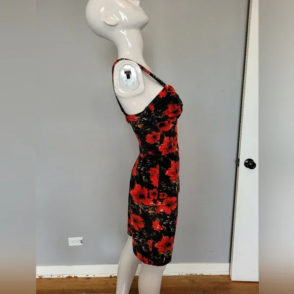 Bettie Page by Tatyana Glam Poppy Pencil Dress, VGUC, Size M - Picture 3 of 7
